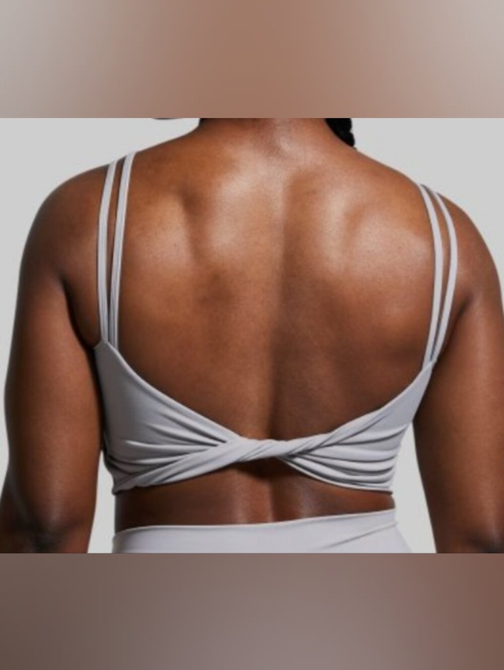 NWT Born Primitive gray sports bra, XXL